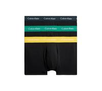 Calvin Klein Low Rise Trunk 3pk 0000u2664g Bóxer, Multicolor (B-chrcl Hthr, Mrngsd Yw, Flg Grn Wb), M Hombre