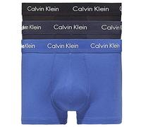 Calvin Klein Low Rise Trunk 3pk 0000u2664g Bóxer, Multicolor (Black/Blue Shadow/Cobalt Water), L Hombre
