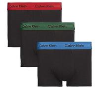 Calvin Klein Low Rise Trunk 3pk 0000u2664g Bóxer, Negro (B Eden/Vallarta Blue/Temper Wb), XL Hombre