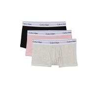 Calvin Klein Low Rise Trunk 3pk Black, Snow Heather, Buff Pink Talla: XL | Bóxeres Outlet | Hombre | Blanco
