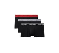 Calvin Klein Low Rise Trunk 3Pk Color Negro, Tamaño Pequeña 0AZ - Negro Negro W Sleet WB Negro Pequeña