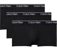 Calvin Klein Calzoncillos boxer para hombre talle bajo paquete de 3 negros XL
