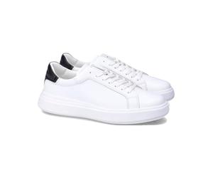 Calvin Klein Low Top Cordones Cuero, 0K6, 43 EU 0K6 - Blanco Brillante Océano Iluminado por la Luna 43