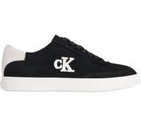 Calvin Klein Low Pro Cups WT Suede MG HW0HW03144 Low Top para Mujer, Color Negro (Negro/Blanco Brillante), Talla 6.5