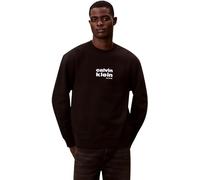 Calvin Klein LS 350Fleece Retro Graphic Crewn Lv04Le250G Sudaderas, Black (Black), M para Hombre