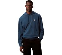 Calvin Klein LS 350TERRY EU WHSL Badge Hoodie LV04RC274G Sudaderas para Hombre, Azul (Azul Marino, Verde Azulado), S, Azul (Azul Marino y Verde Azulado), S