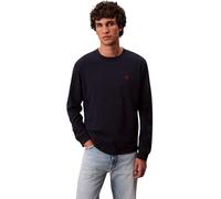 Calvin Klein LS Easy Monogram tee LV04RD247G - Camisetas para Hombre, Color Azul (Zafiro Oscuro), Talla L, Azul (Dark Sapphire), L