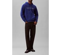 Calvin Klein Ls Eu 350 Terry Hoodie Blue Majesty Talla: L | Sudaderas con Capucha Outlet | Hombre | Azul