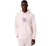 Calvin Klein LS EU 350Terry Graphic Hoodie Lv04Re255G Sudaderas, White (White Greige), S para Hombre