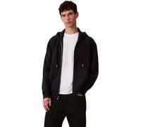 Calvin Klein LS EU 350Terry Monogram FZ Hoodi Lv04Rd240G Sudaderas, Blue (Dark Sapphire), S para Hombre