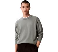Calvin Klein LS Ez Cotton Crewnk Sweater 12Gg Lv04Rc309G Suéteres, Grey (Autumn Green), S para Hombre