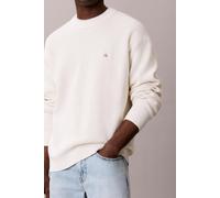Calvin Klein Suéter para hombre LS Ez Cotton Waffle Algodón Blanco L