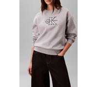 Calvin Klein Ls Foil Monologo Sweatshirt Heroic Grey Heather Talla: XS | Sudaderas con Capucha Outlet | Mujer | Gris