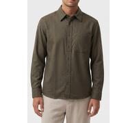 Calvin Klein Ls Melange Flannel Shirt Fatigue Talla: L | Camisas de Trabajo Outlet | Hombre
