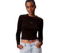 Calvin Klein LS Monologo Baby tee Lv047a803g Camisetas Mujer (Pack de 1)