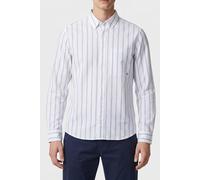 Calvin Klein Ls Stripe Oxford Classic Shirt Brilliant White Talla: M | Camisas Casuales Outlet | Hombre | Blanco