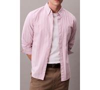 Calvin Klein Ls Stripe Oxford Shirt Orchid Haze Talla: M | Camisas Casuales Outlet | Hombre | Magenta