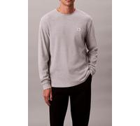 Calvin Klein Ls Waffle Badge Crew Neck Tee Heroic Grey Heather Talla: XXL | Manga Larga Outlet | Hombre | Gris
