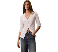 Calvin Klein LS Woven Label Baby Rib Button F Lv047g207g Otras Blusas Mujer