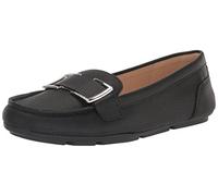 Calvin Klein Lydia, Mocasín Mujer, Cuero Negro tamboreado 002, 39.5 EU