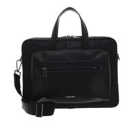 Calvin Klein maletín bolsa de ordenador portátil con compartimento para portátil CK Elevated Laptop Bag Repreve Black Tonal Mono negro