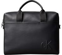 Calvin Klein Maletín para portátil Hombre Bold Commuter con correa para el hombro, Negro (Black), Talla Única