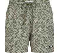 Calvin Klein Medium Drawstring-Print Km0Km01120 Pantalones Cortos, Green (Zigzag Logo Green AOP), S para Hombre