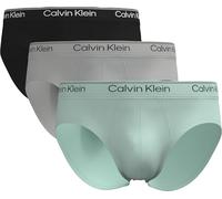 Calvin Klein Men Hip Brief 3PK Green (Black/Light Cast/Feel The Mint) M