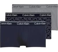 Calvin Klein Men Low Rise Trunk 3PK Blue (Shoreline/Cut Circles Shoreline/Mis) XS