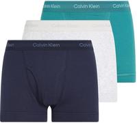 Calvin Klein Men Trunk 3PK 000NB4002A, Multi (Shoreline, Snow HTHR, Lively Teal), S
