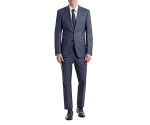 Calvin Klein Men's Slim Fit Suit Separates | Wool Jacket & Pants for Customized Sizing | Tailored Mens Suit with Notched Lapel, Button Closure & Welt Pockets | Versatile Suits for Men Blue