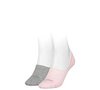 Calvin Klein Mid Cut Footie, Rosa (Pink), 35 (Pack de 2) para Mujer