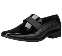 Calvin Klein Mocasines Bernard para Hombre, Charol Negro, 46 EU
