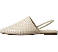 Calvin Klein Mocasines Mujer Oblique Baller Sling Cut LTH con Tira, Azul (Light Cashew), 36