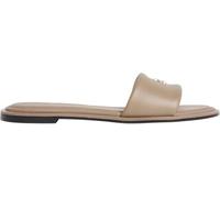 Calvin Klein Mocasines Mujer Round Flat de piel, Gris (Desert Taupe), 36