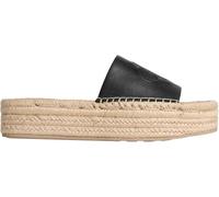 Calvin Klein Mocasines Mujer Sandalia de Alpargata, Negro (CK Black), 38