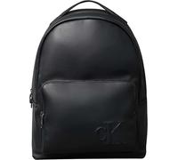 Calvin Klein Mochila Hombre Bold Round Mono Backpack elegante, Negro (Black), Talla Única
