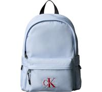 Calvin Klein Mochila Infantil Unisex Solid Monologo con bolsillo exterior, Azul (Kentucky Blue), Talla Única