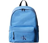 Calvin Klein Mochila Infantil Unisex Solid Monologo con bolsillo exterior, Azul (Provence), Talla Única