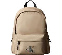 Calvin Klein Mochila Infantil Unisex Solid Monologo con bolsillo exterior, Beige (Humus), Talla Única