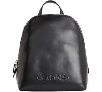 Calvin Klein Mochila Mujer Embossed Round elegante, Negro (Ck Black), Talla Única