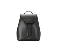 Calvin Klein Foil Logo Flap Backpack Lv04f3297g, Mochila para Mujer, Black (Black/Toasted Coconut), Talla única