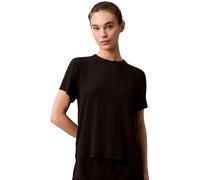 Calvin Klein Modal SS Relaxed tee LV00QS7435UB1004 - Camiseta de Dormir para Mujer, Color Negro, Talla L