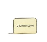 Calvin Klein Monedero Accordion Zip Around Sherbert Amarillo Claro