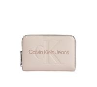 Calvin klein - monedero calvin klein sculpted med zip around mono nude tu