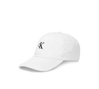 Calvin Klein Monogram Embroidery Baseball Cap Lv04K5024G Tapa, White (Bright White), Talla única para Mujer