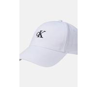 Calvin Klein Monogram Embroidery Baseball Cap Lv04K5024G Tapa, White (Bright White), Talla única para Mujer