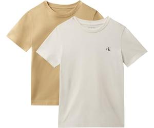 Calvin Klein Monogram Top IB0IB01093 - Juego de 2 Unidades, Color Beige Arena/Gris de Tapa Blanca, 4 años, Beige (Beige Arena/Gris Blanco), 4 años