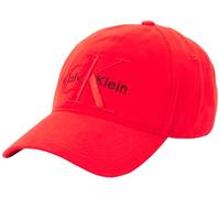 Calvin Klein MONOLOGO LV04D5039G - Gorra Grande en Capas para Hombre, Color Rojo (Escarlata Llama), Talla única, Rojo (Flame Scarlet), Talla única