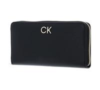 Calvin Klein Mujer Cartera Re-Lock Z/A Wallet Large Grande, Negro (Ck Black), Talla Única